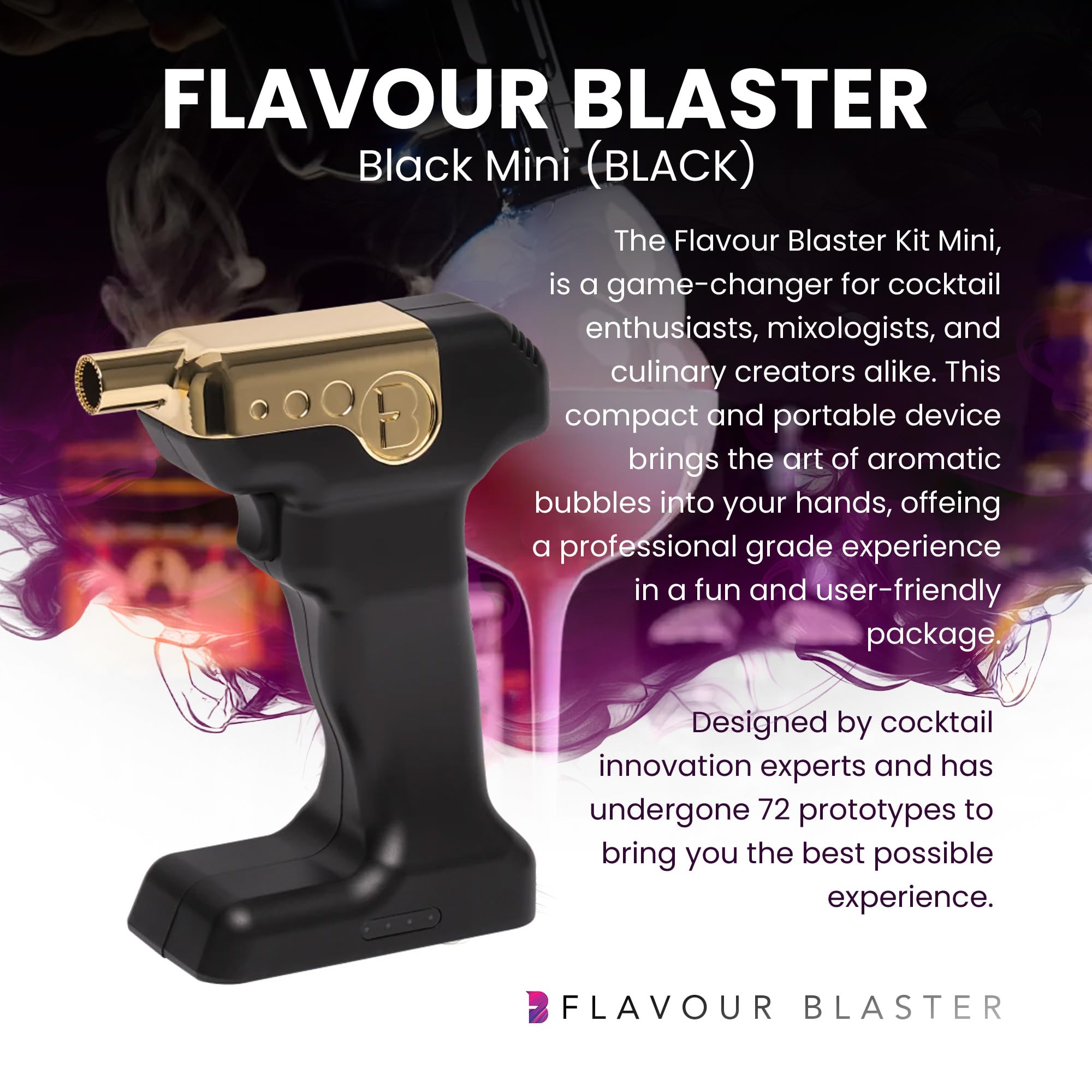Flavour Blaster Mini 2 burbujas comestibles para bebidas.