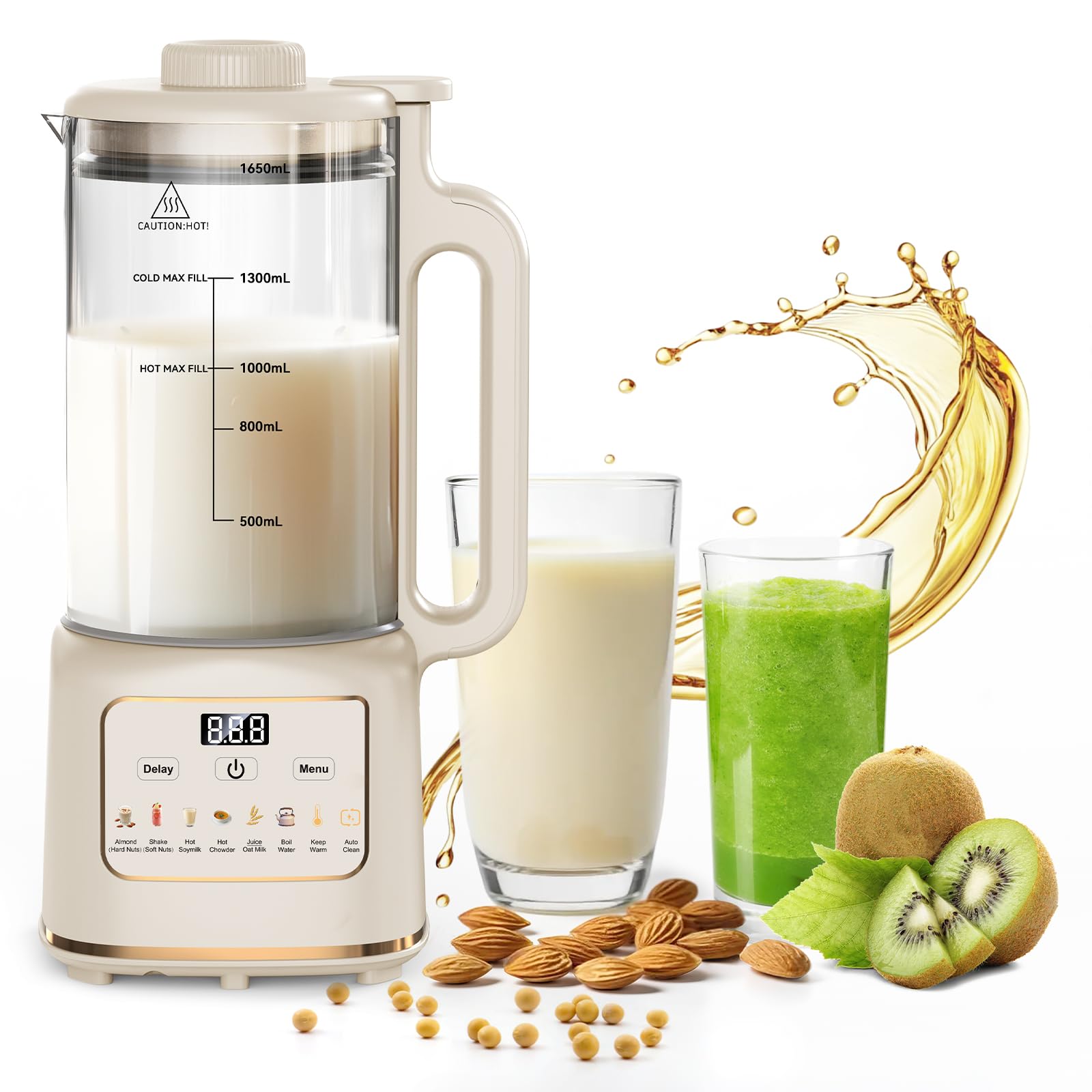 Flelano 55oz Leche de nuez para uso casero y versátil