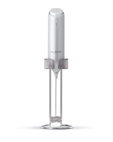 Flendy batidor de leche mano con cargador USB-C, carga práctica al dejarlo en el soporte