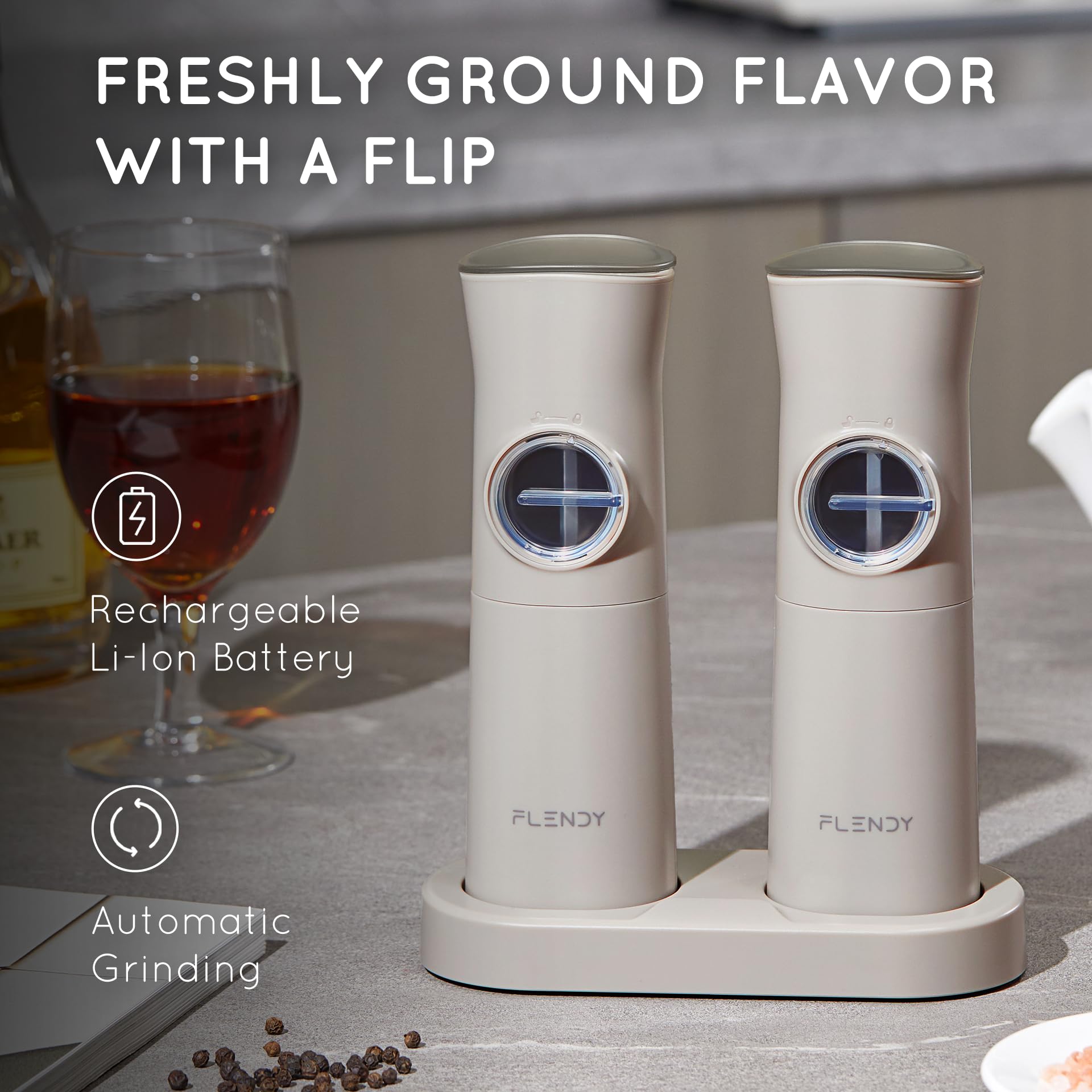 Flendy Gravity uso con una mano para mayor comodidad