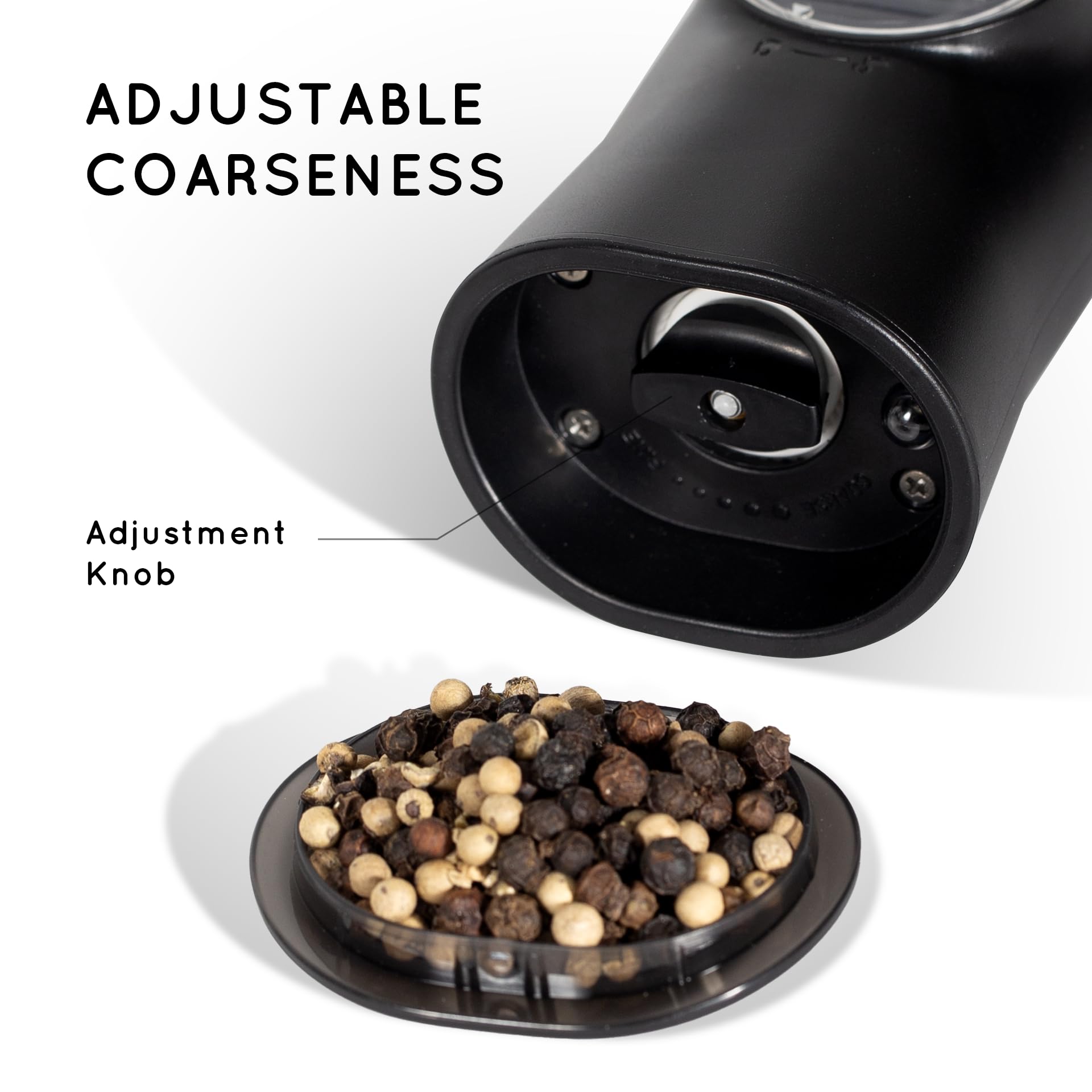 Flendy Gravity uso versátil para condimentos secos en cocina y mesa.