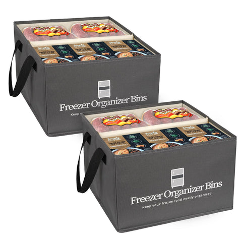 Organizador Flenpptly para congelador, dos piezas, ideal para ordenar bandejas y productos
