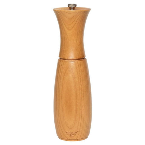 Fletchers Mill Border Grill: molino de sal cerezo con ajuste fino para sazonar con precisión.
