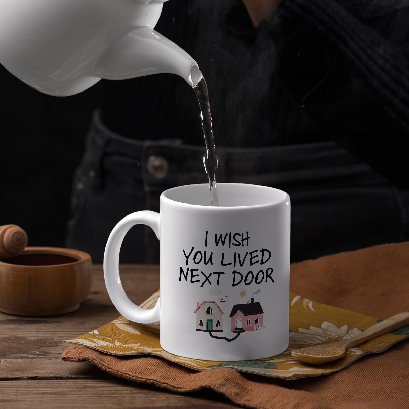 Taza FLEXISAVVY para amistad a distancia con frase inspiradora