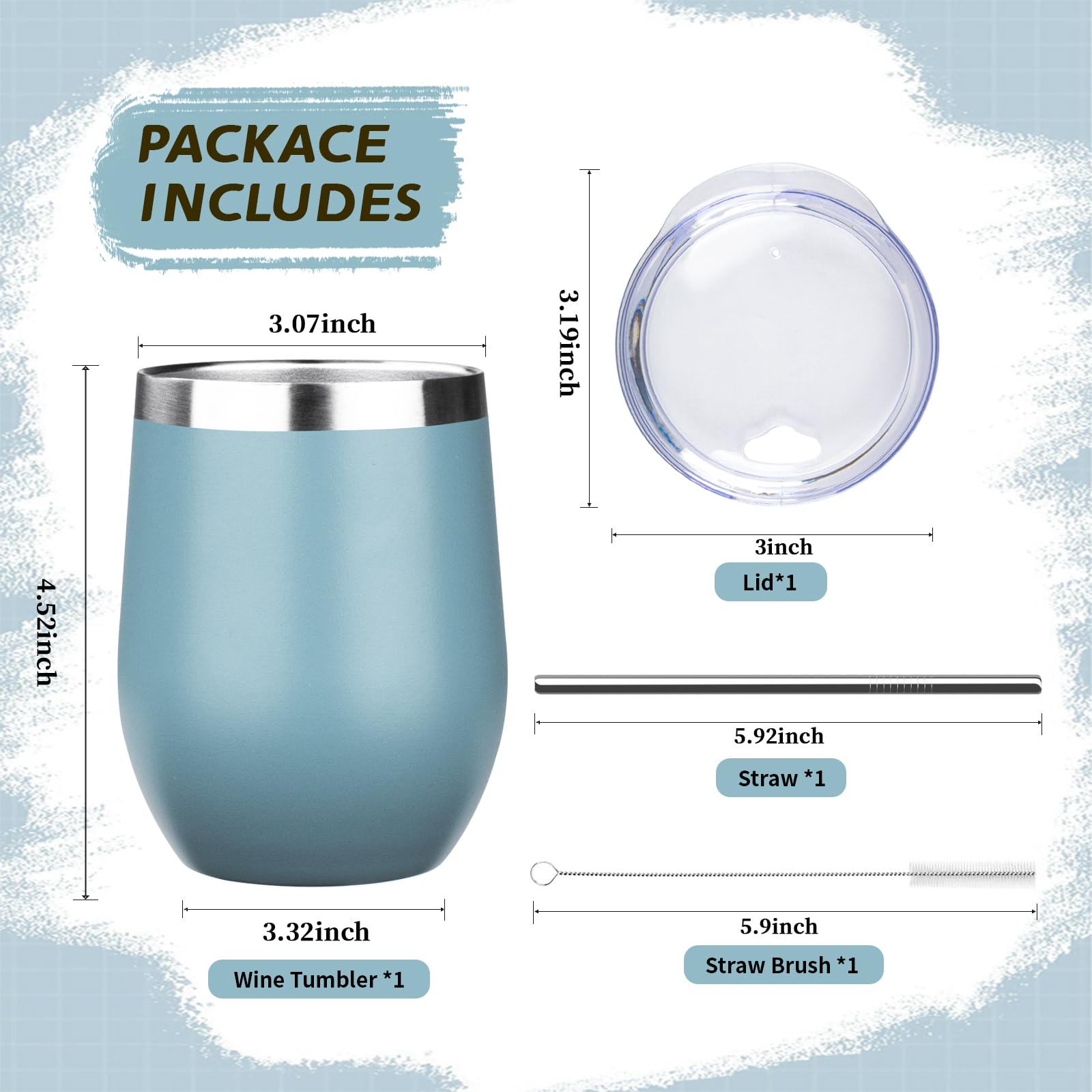 Vaso FLIFQI de acero inoxidable 304, duradero para uso diario.