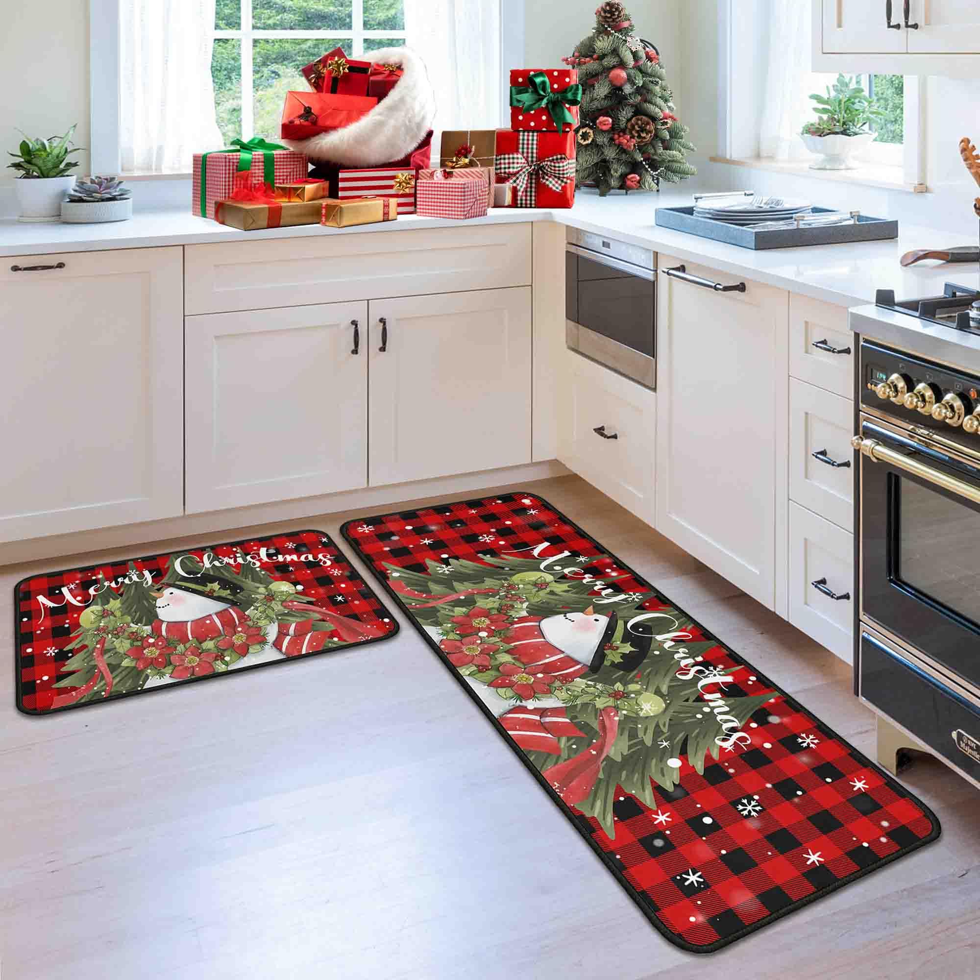 Alfombra antideslizante Flippana con dorso estable para suelo seguro en la cocina.