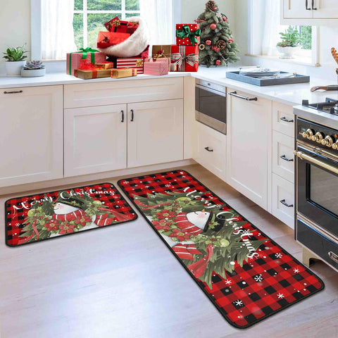 Alfombra antideslizante Flippana con dorso estable para suelo seguro en la cocina.