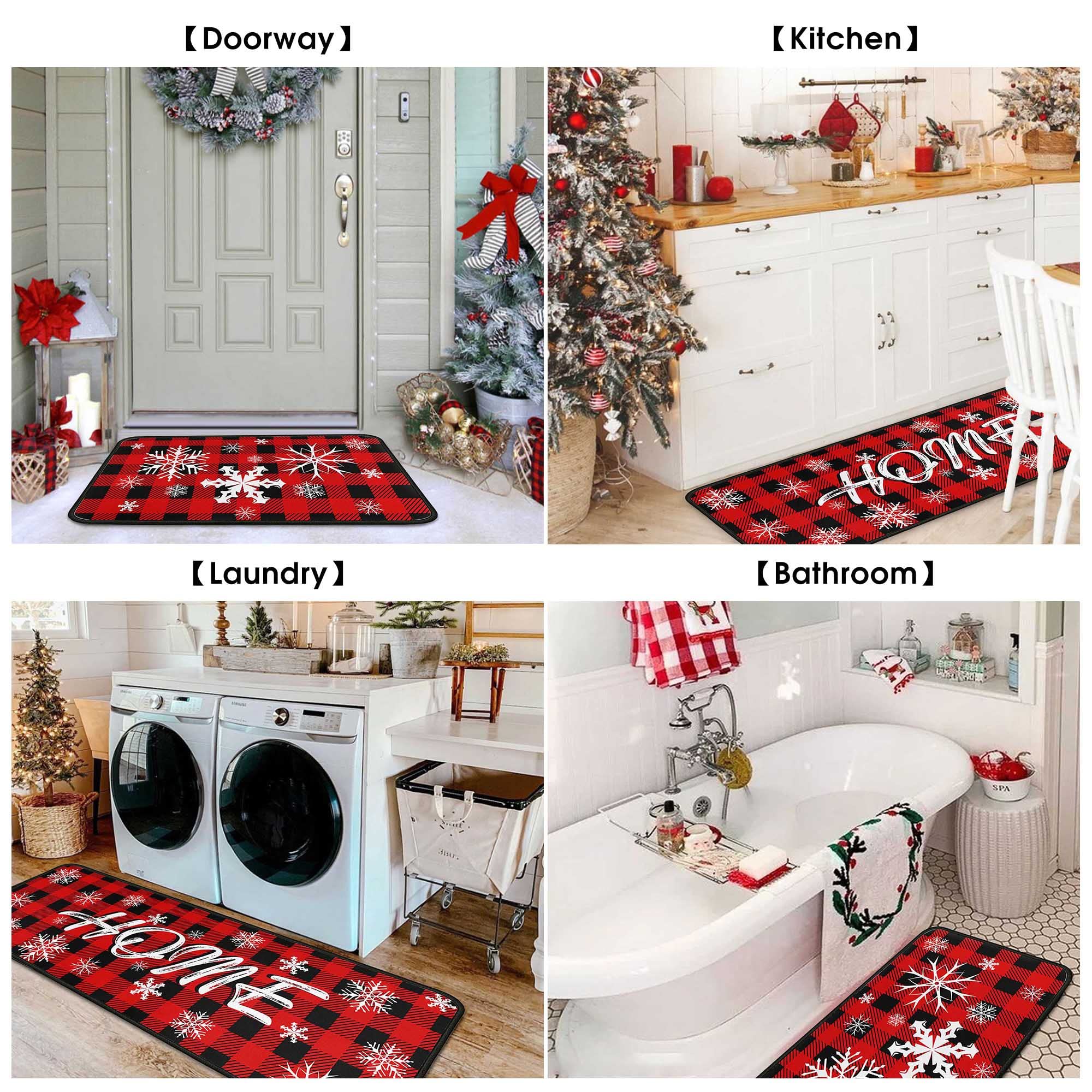 Alfombra Flippana de cocina, medidas 17x47.2 pulgadas, perfecto para rincones.