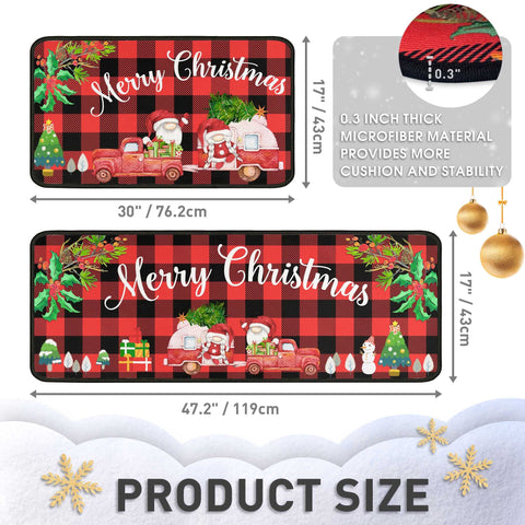 Flippana alfombra cocina navidad 17x30, estilo festivo y práctico.