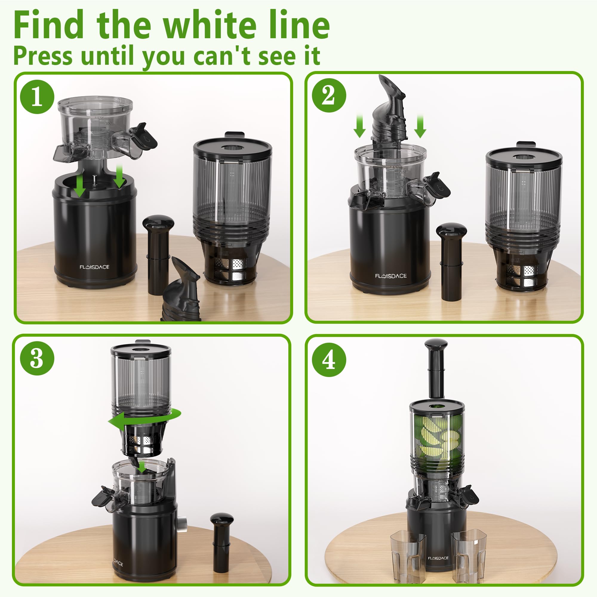 Floisdace motor de 350W para lotes grandes sin esfuerzo.