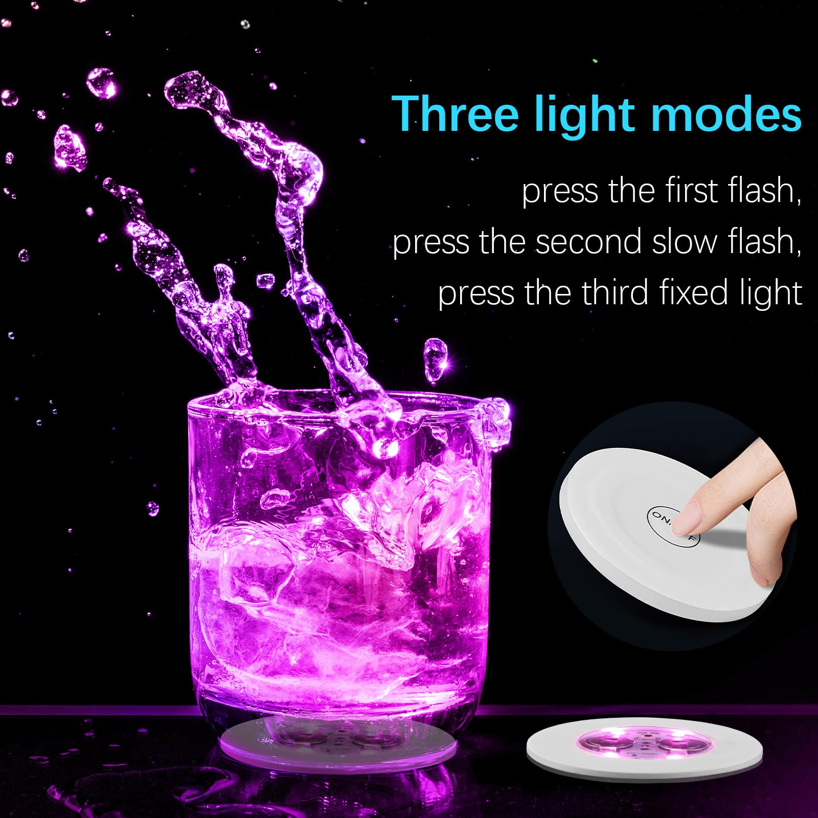 Conjunto de 25 posavasos LED Flomo YDQ para grandes reuniones