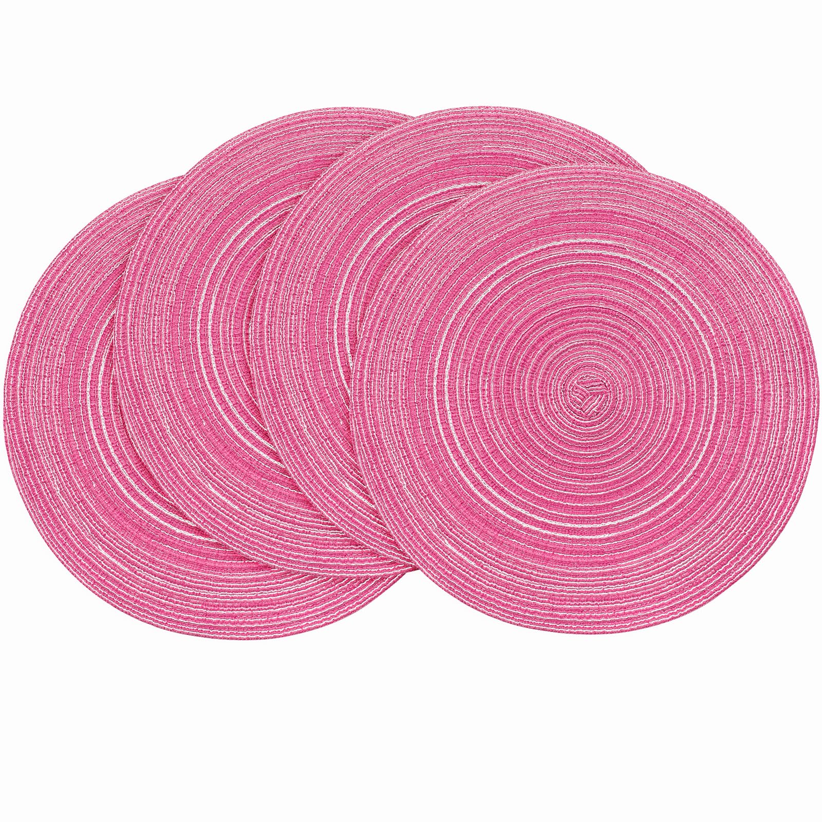 Floroom manteles circulares redondos trenzados de 15 pulgadas, ideales para proteger la mesa durante las comidas.