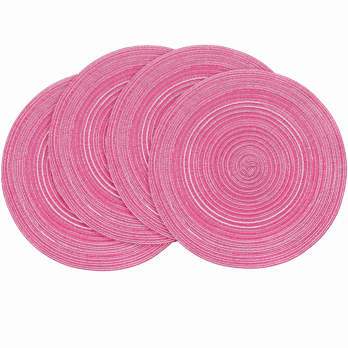 Floroom manteles circulares redondos trenzados de 15 pulgadas, ideales para proteger la mesa durante las comidas.