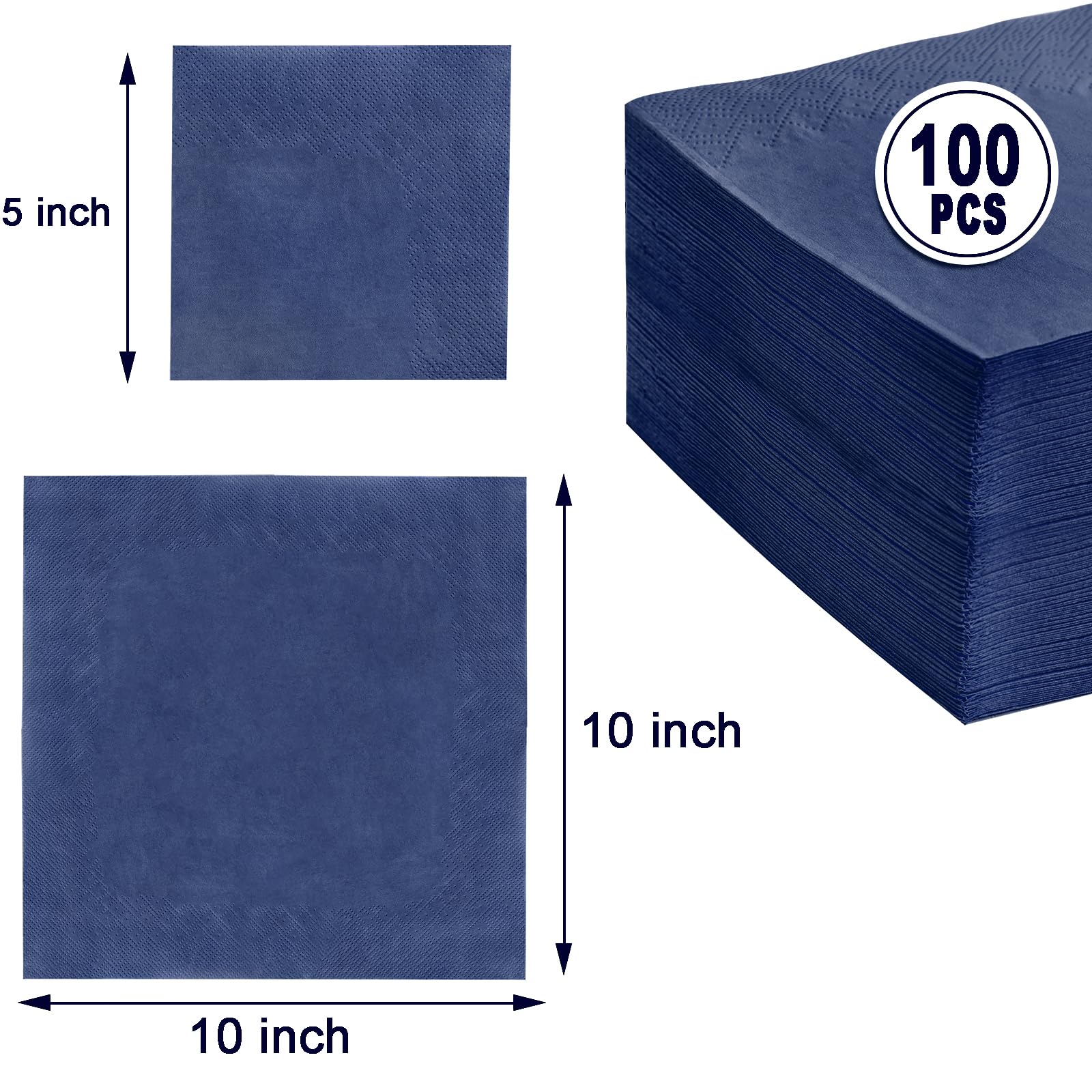 FLOWERCAT servilletas bar azul marino para bebidas y limpieza rápida.