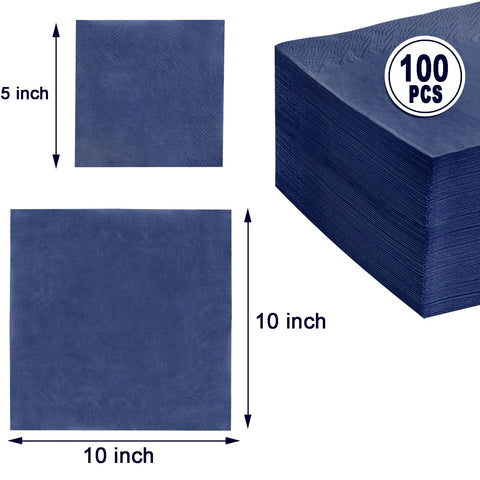 FLOWERCAT servilletas bar azul marino para bebidas y limpieza rápida.