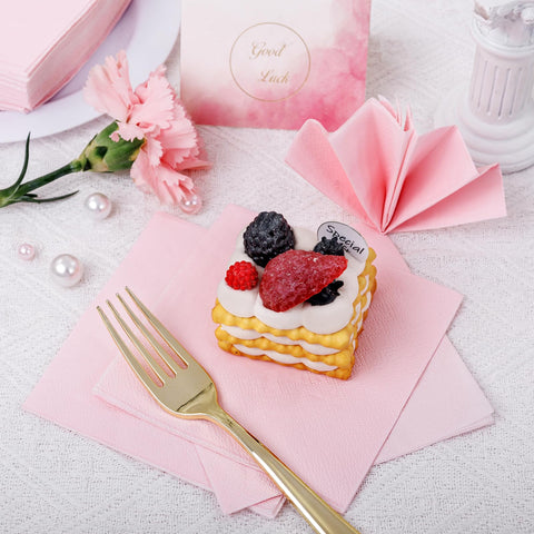 FLOWERCAT servilletas para barra y copas rosas: útiles para servicio rápido y limpio.