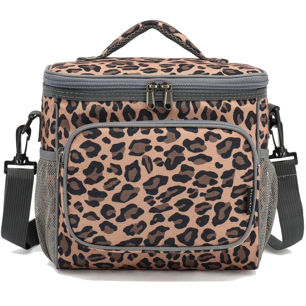 FlowFly bolsa Leopardo con bolsillo frontal para utensilios y dinero