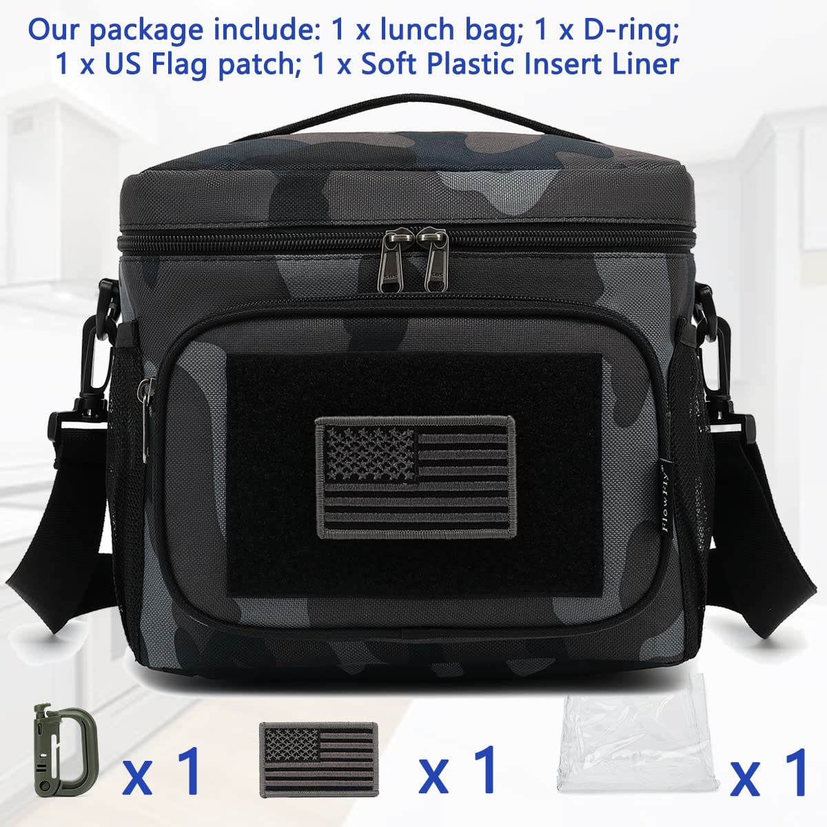 FlowFly asa cómoda para llevar la bolsa de almuerzo con facilidad.