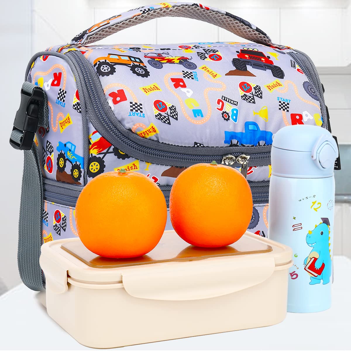 Ideal para escuela trabajo excursiones FlowFly bolsa de almuerzo.
