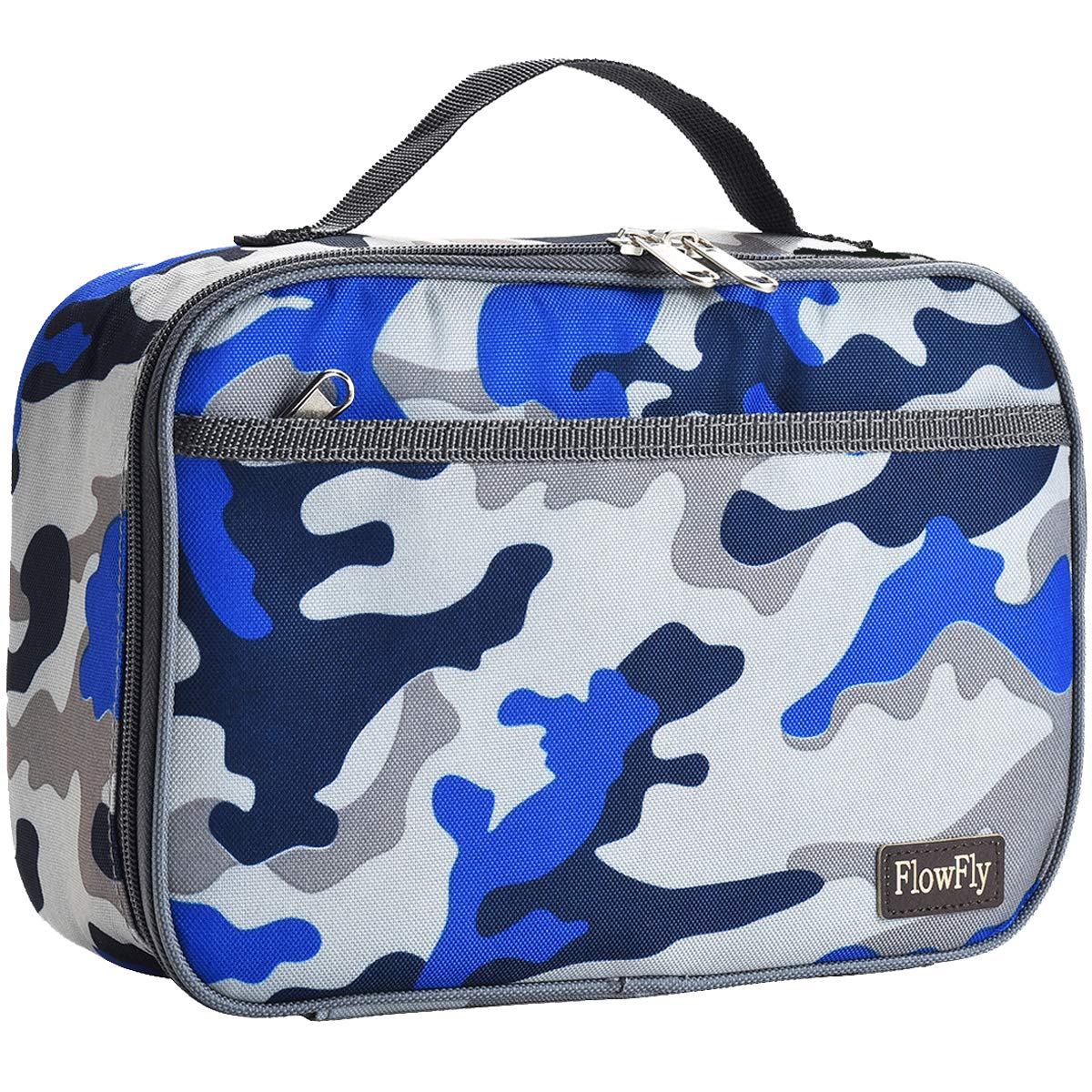 FlowFly bolsa-almuerzo infantil azul camuflaje mantiene la comida fresca