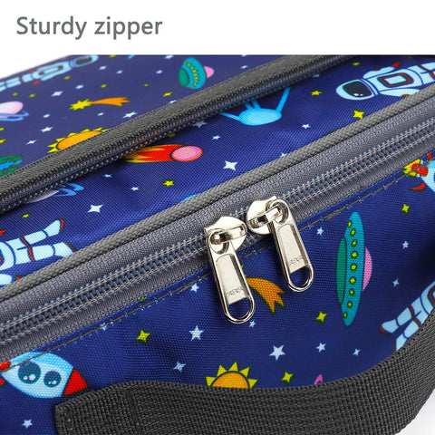 FlowFly compatible con mochilas escolares para meriendas y snacks.