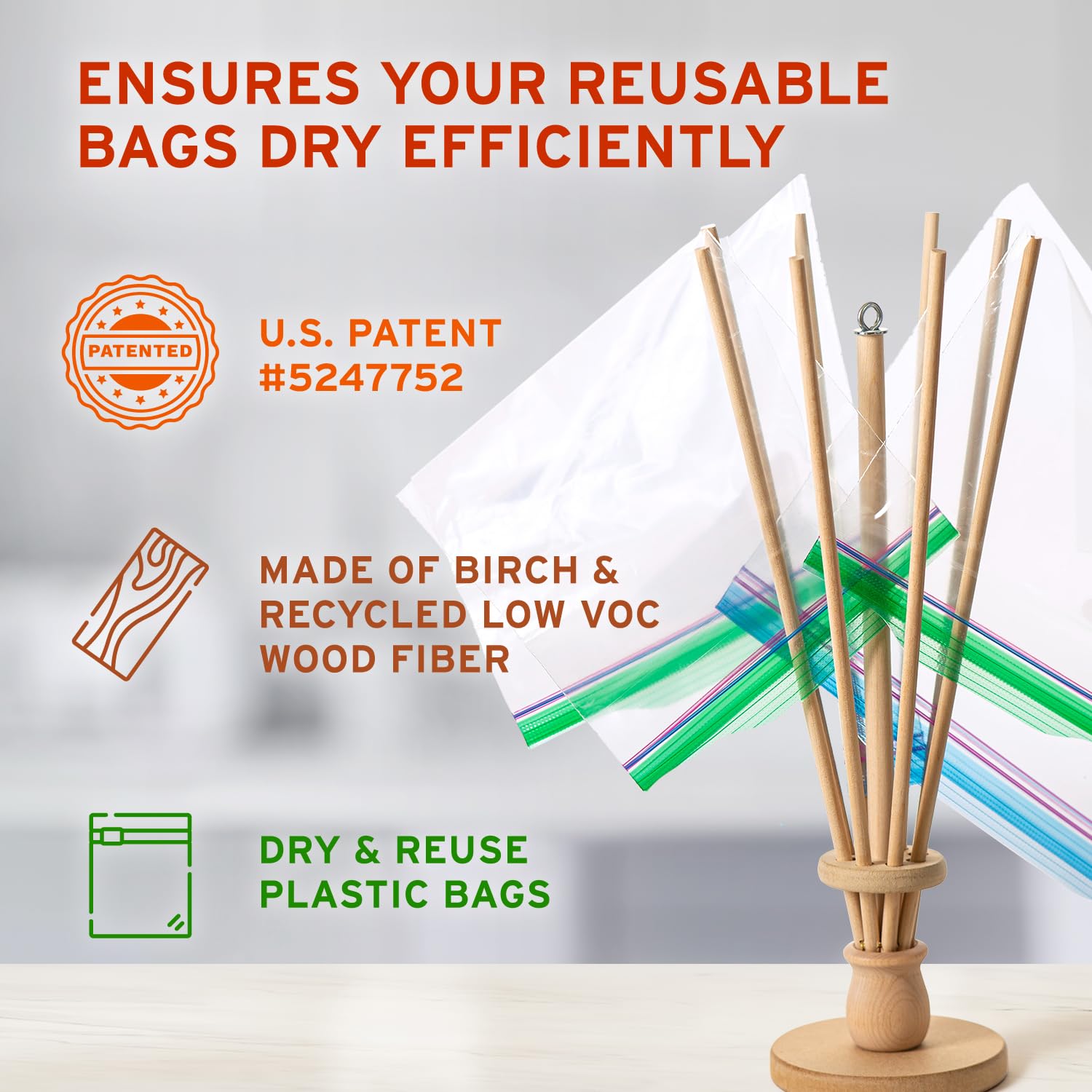 FloWorks Design secador con madera recuperada, opción ecológica para el hogar.