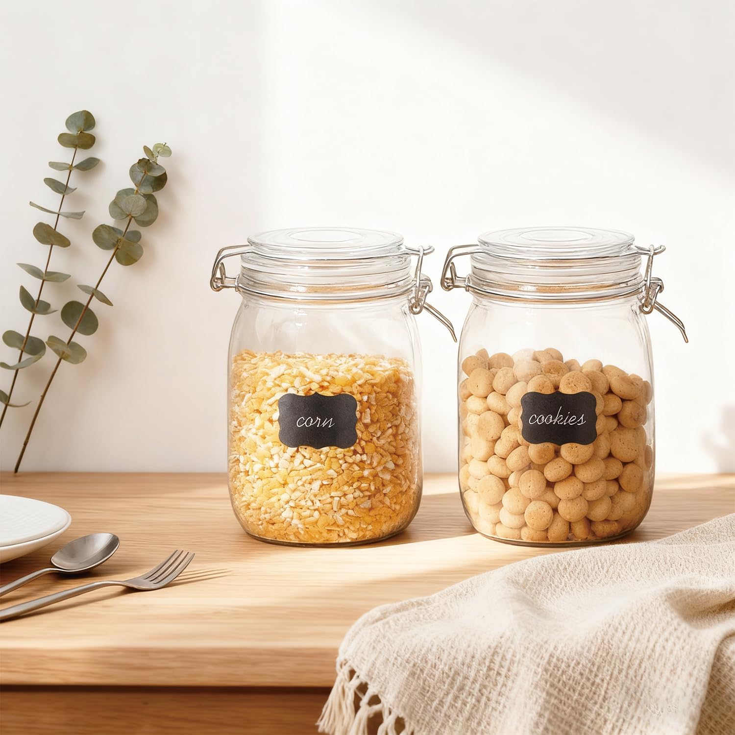 Diseño de vidrio claro Flrolove, elegante y práctico en la cocina