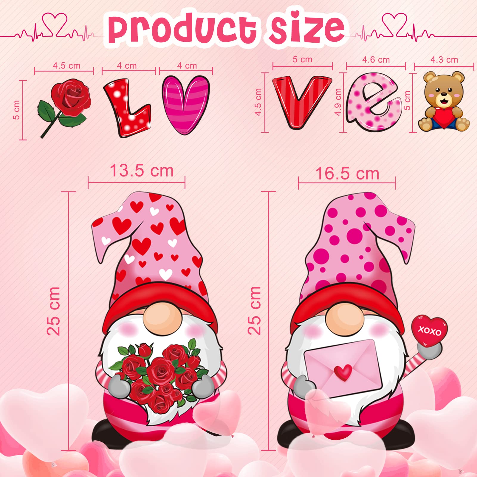 Imán Flutesan gnomos con rosas para decorar la nevera.