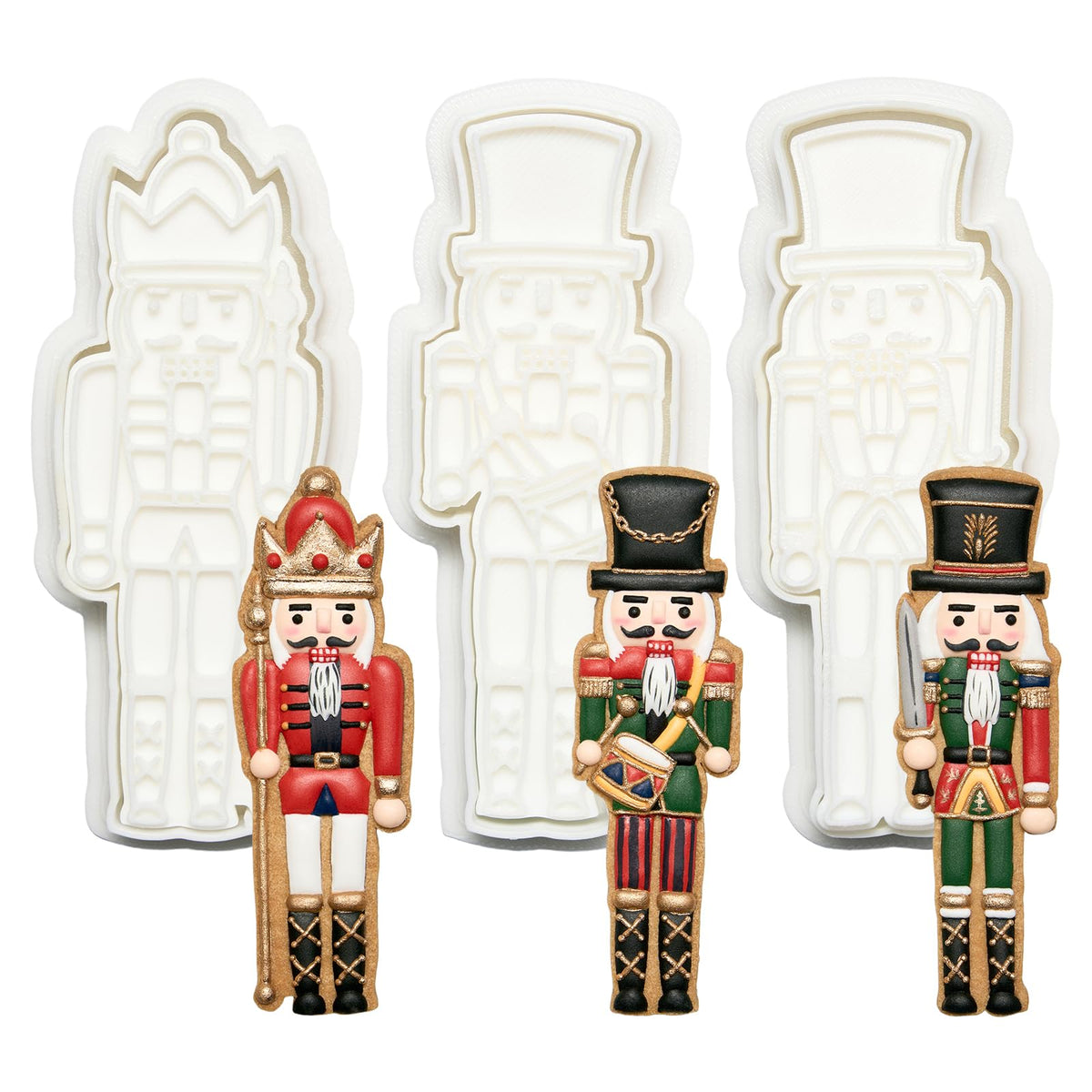 Flycalf cortador Santa Claus para galletas decorativas y estampado