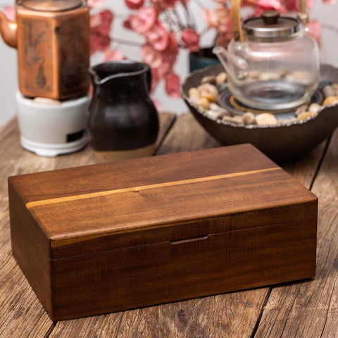 Organizador de té FLYIEE con 8 separadores, ideal para encimeras.