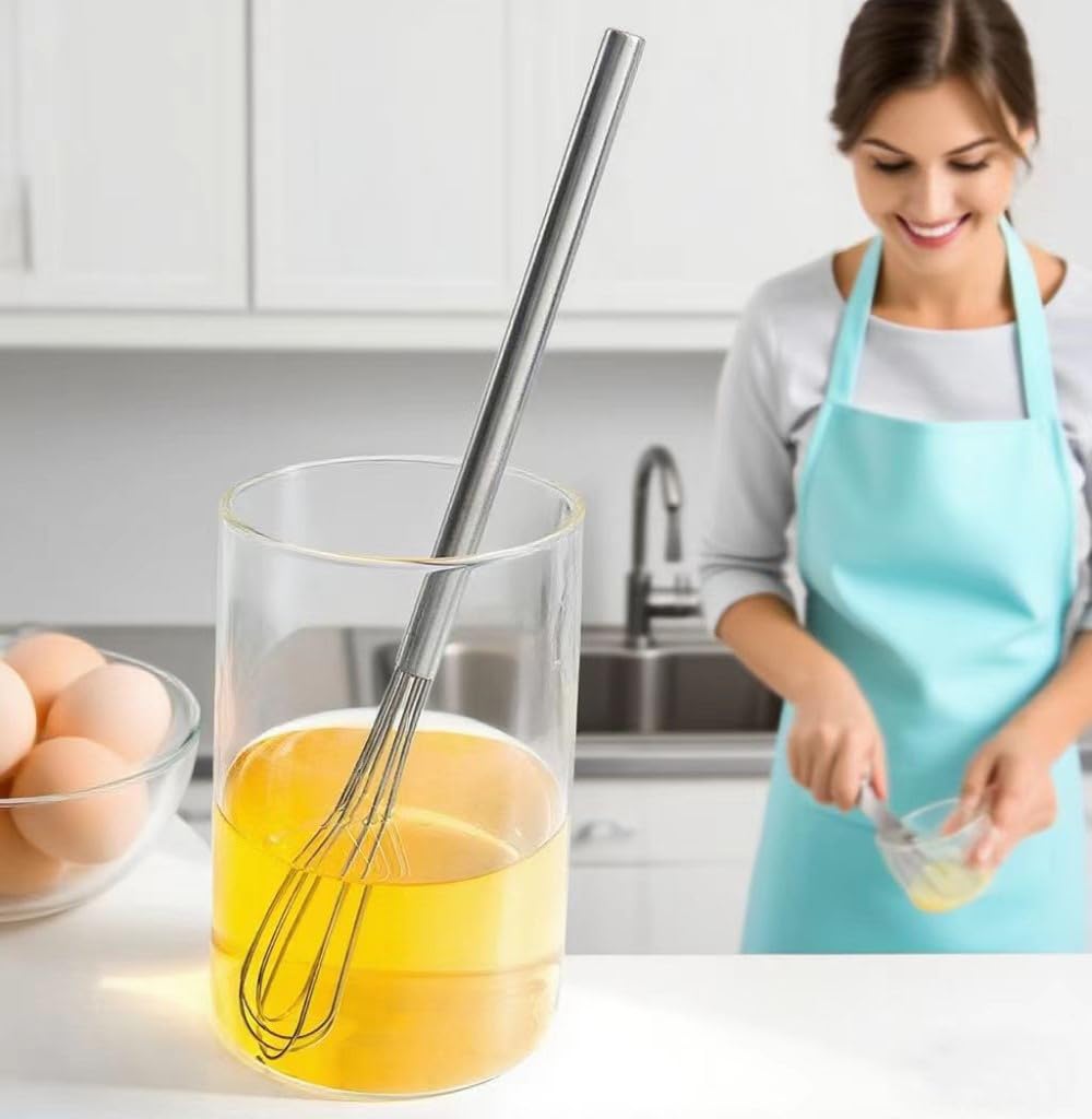 FLYINGSEA batidor mini, diseño compacto ideal para cocinas pequeñas.