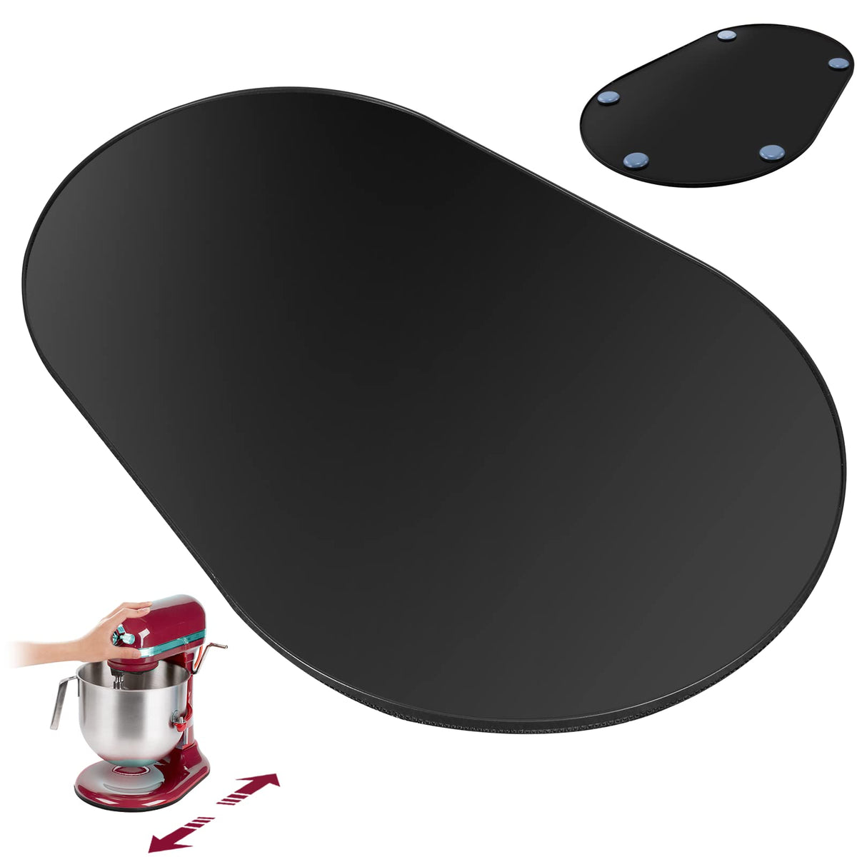Flyisland deslizante metálico para Kitchenaid 5-8qt, movimiento suave de la batidora
