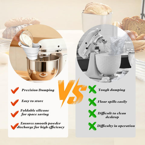 FMOYSIEN ajuste estable, compatible con batidoras KitchenAid de cabeza inclinable.