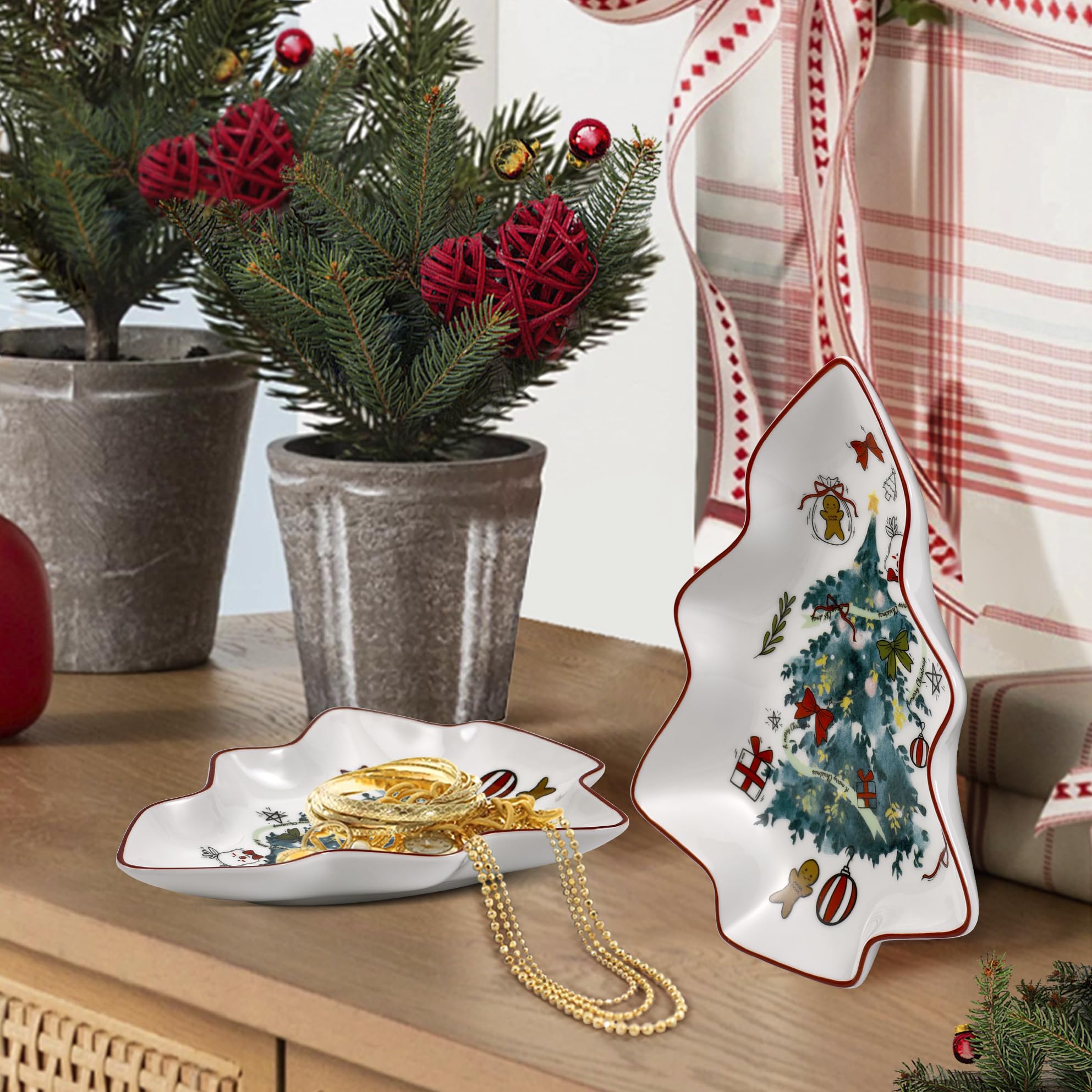 fMSDD diseño árbol navidad cerámica antiarañazos