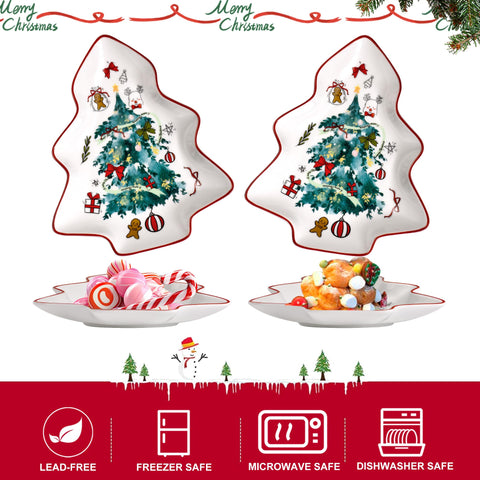 fMSDD reposacucharas árbol navidad cerámica verde para cocina