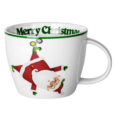 Taza navideña fMSDD 30 oz frente, ideal para chocolate caliente festivo