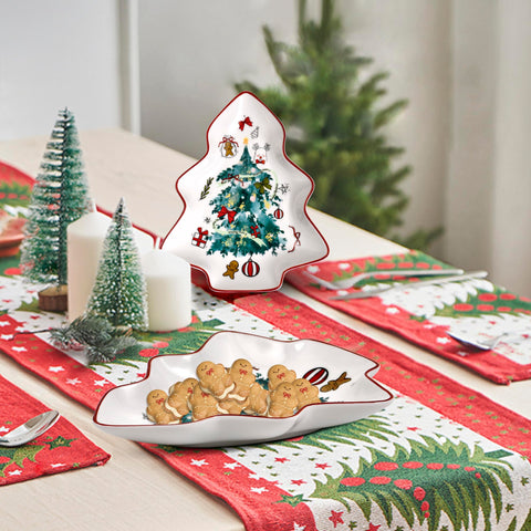 fMSDD uso mesa navidad cerámica verde