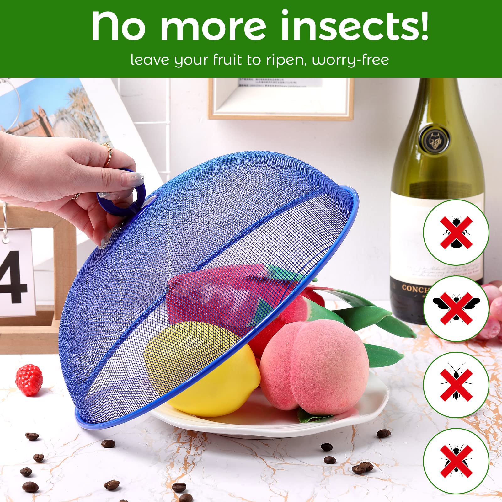 Foaincore tapa de alimento de malla con borde grueso para proteccion duradera