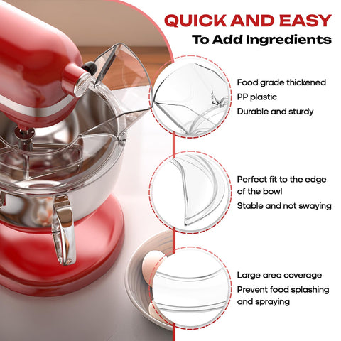 FOCOllK KSMBLPS compatible con KitchenAid 5.5-8 cuartos mejora la versatilidad.