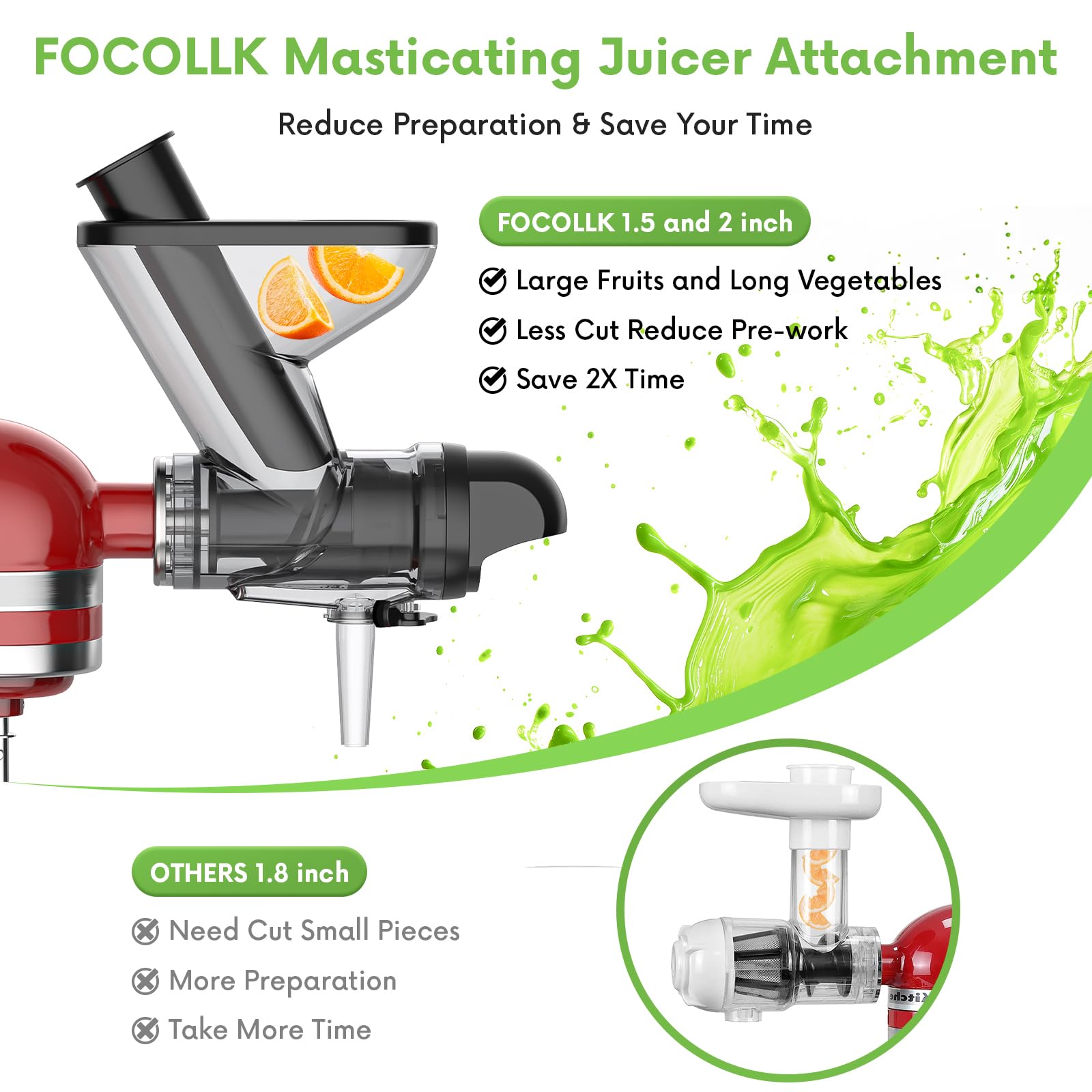 FOCOllK modos Hard y Soft para ingredientes duros o blandos.