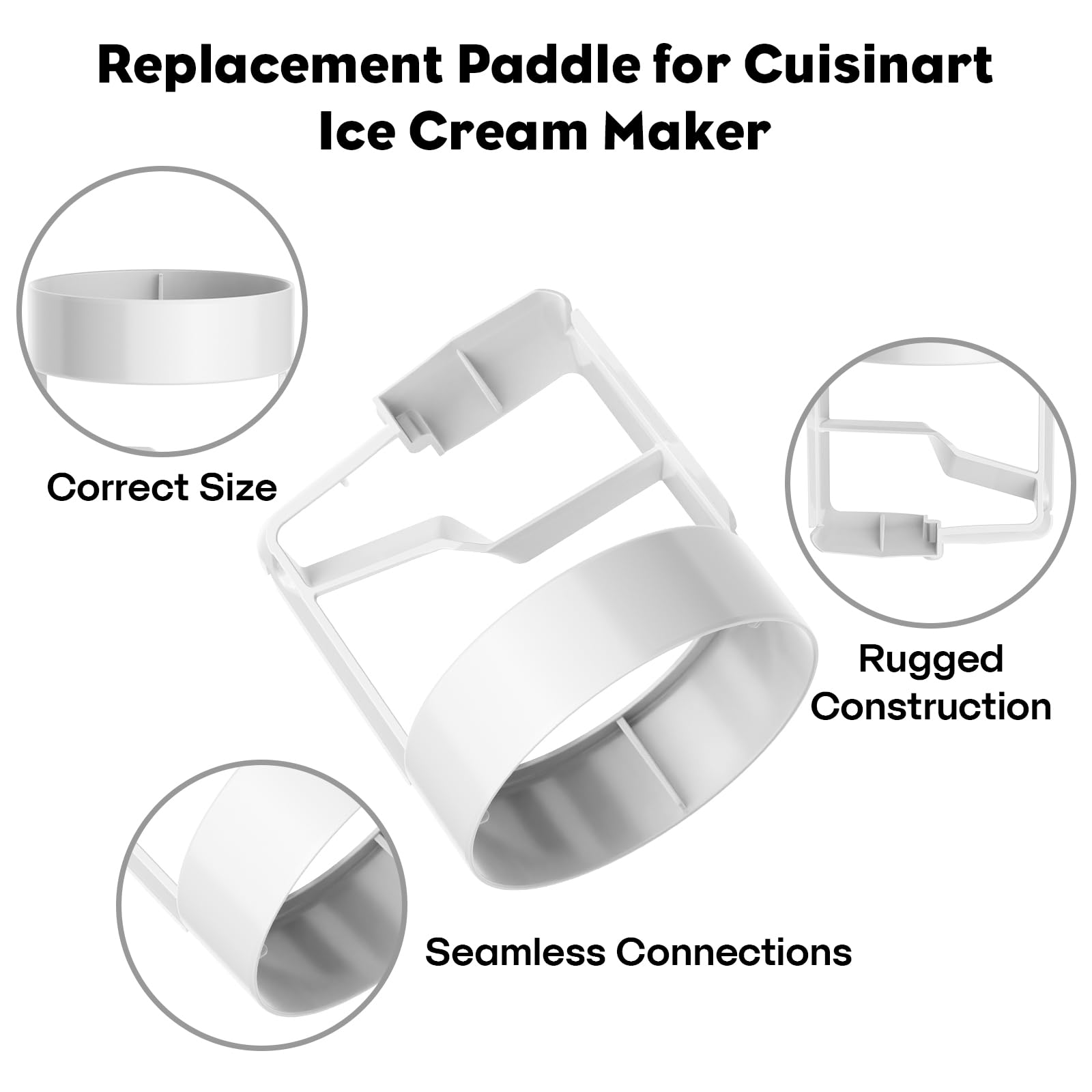 FOCOllK Paleta para Cuisinart, fácil de limpiar tras cada uso.