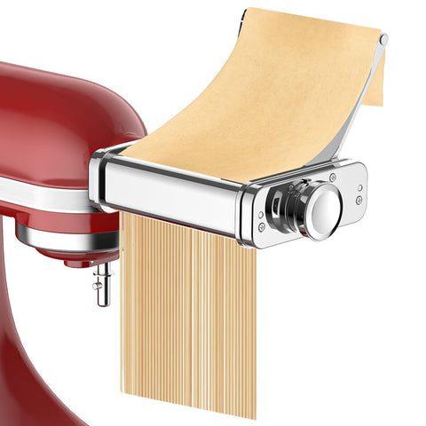 FOCOllK pasta 3 en 1 con rodillo para masa uniforme en KitchenAid.