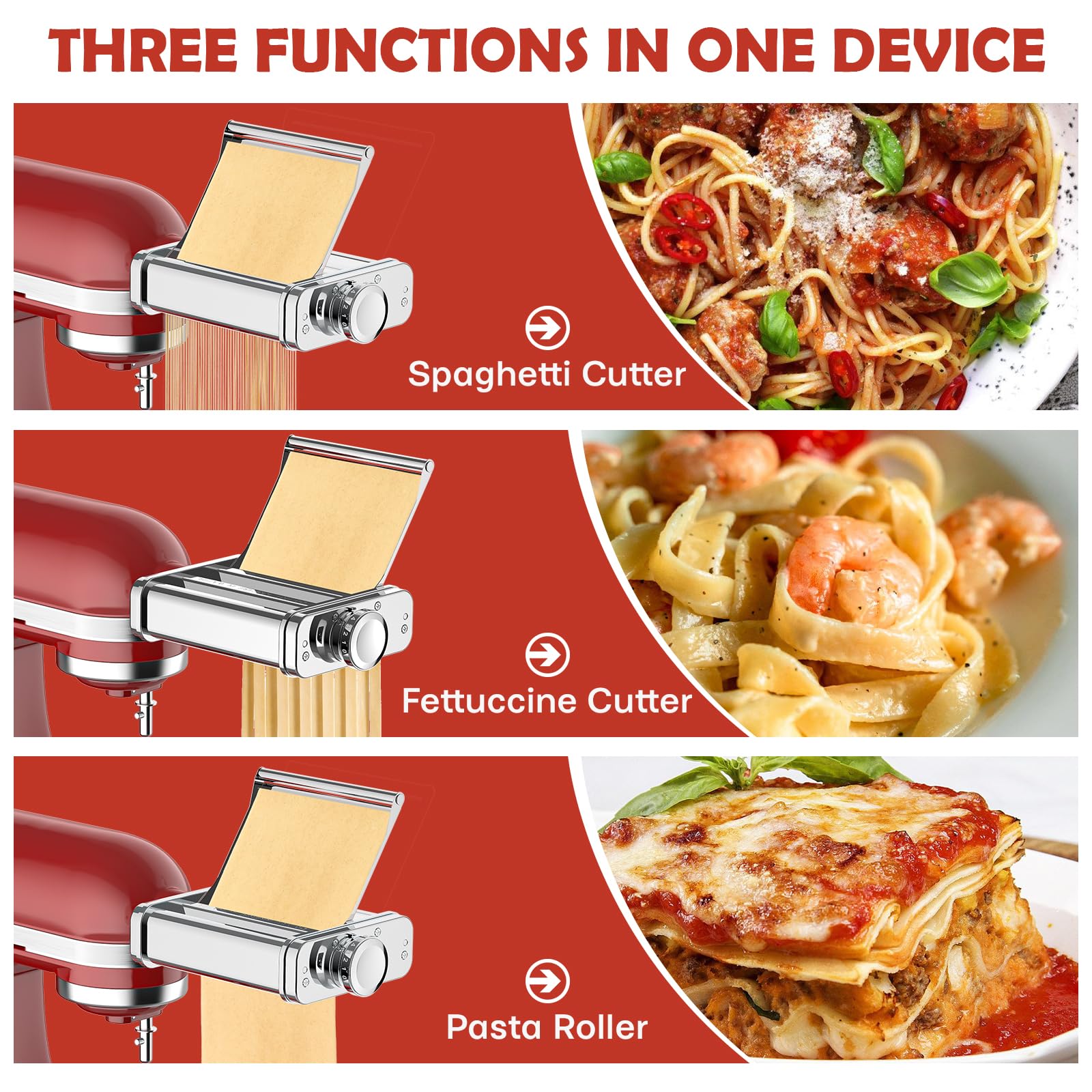 FOCOllK superficie de acero espejo, pasta no se pega en KitchenAid.