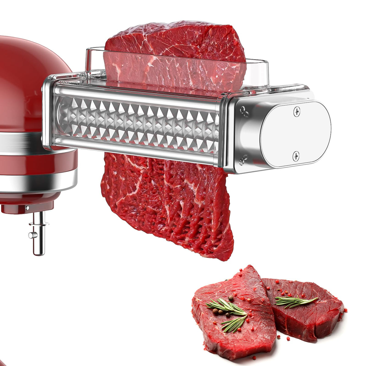 FOCOllK tenderizador de carne con cobertura transparente para control visual preciso
