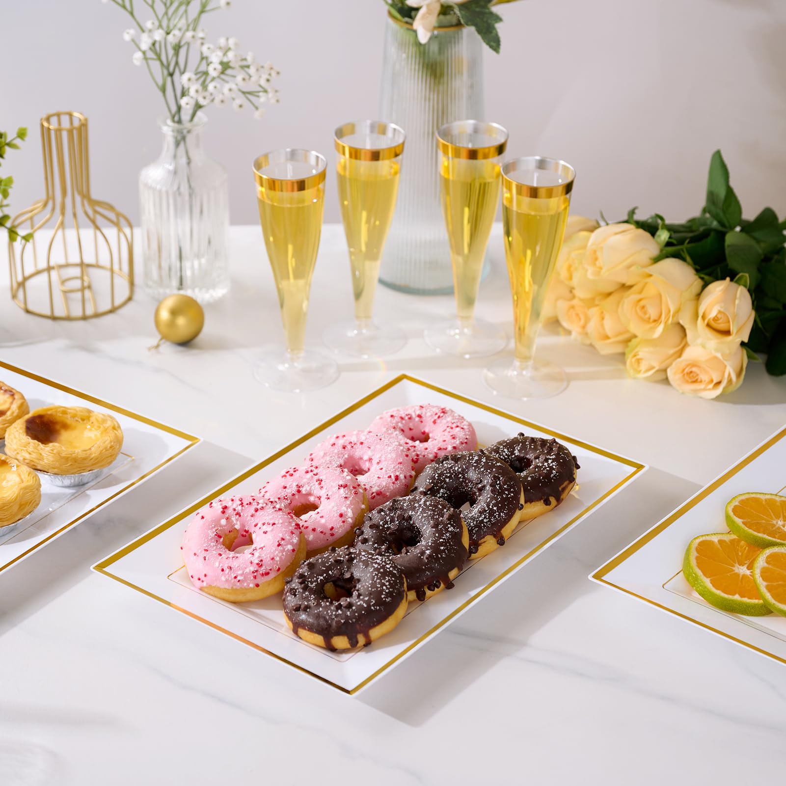 FOCUSLINE bandejas para aperitivos acabado elegante para cualquier mesa