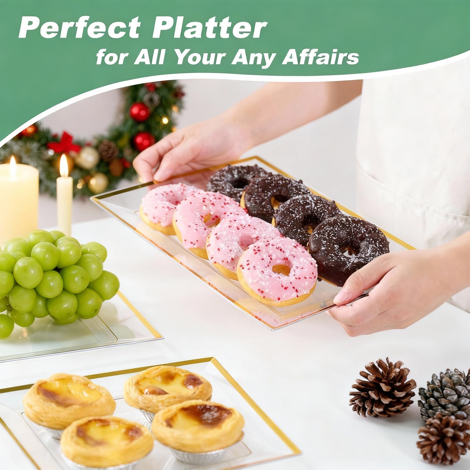 FOCUSLINE bandejas para dulces y postres en evento