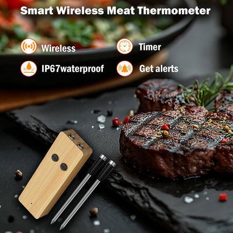 Lectura rápida de temperatura para monitorizar la carne desde lejos
