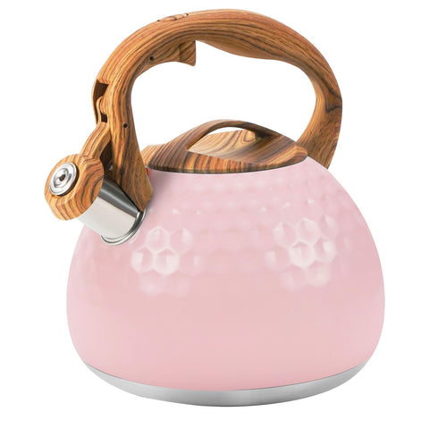 Hervidor Foedo rosa visto frontal, ideal para hervir agua rápidamente