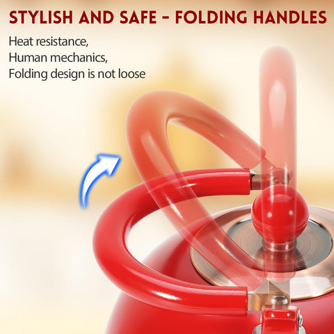 Foedo hervidor de té, capacidad para 4 a 5 tazas, ideal para reuniones.