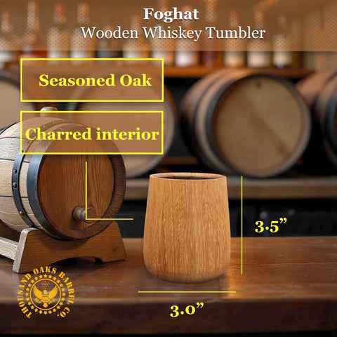Vaso Foghat Cocktail Smoker de madera para whisky